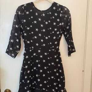 Nasty Gal Black Backless Dress